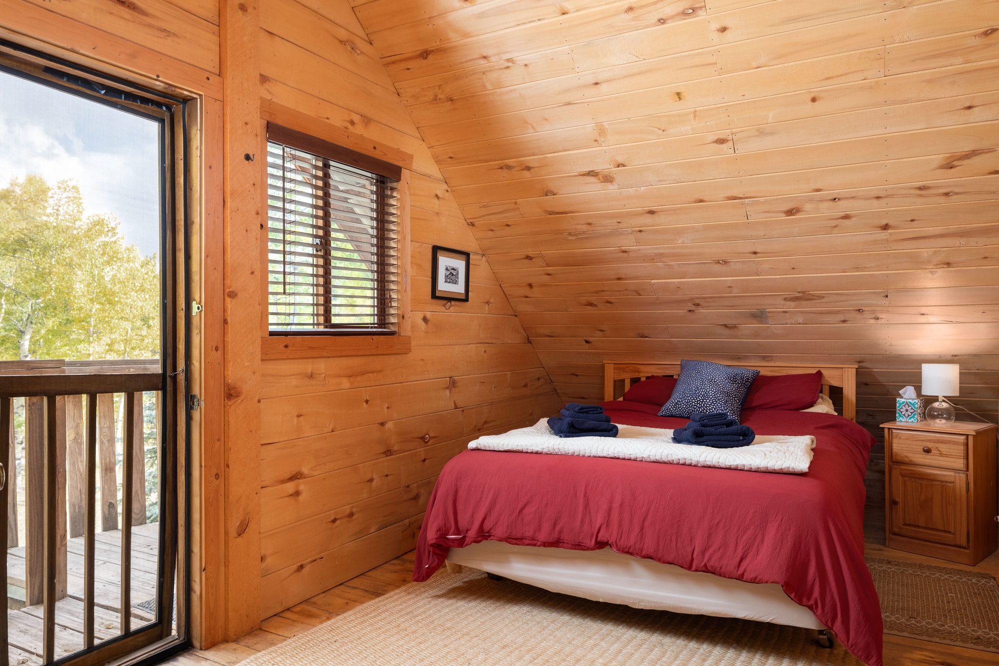 Private bedroom deck