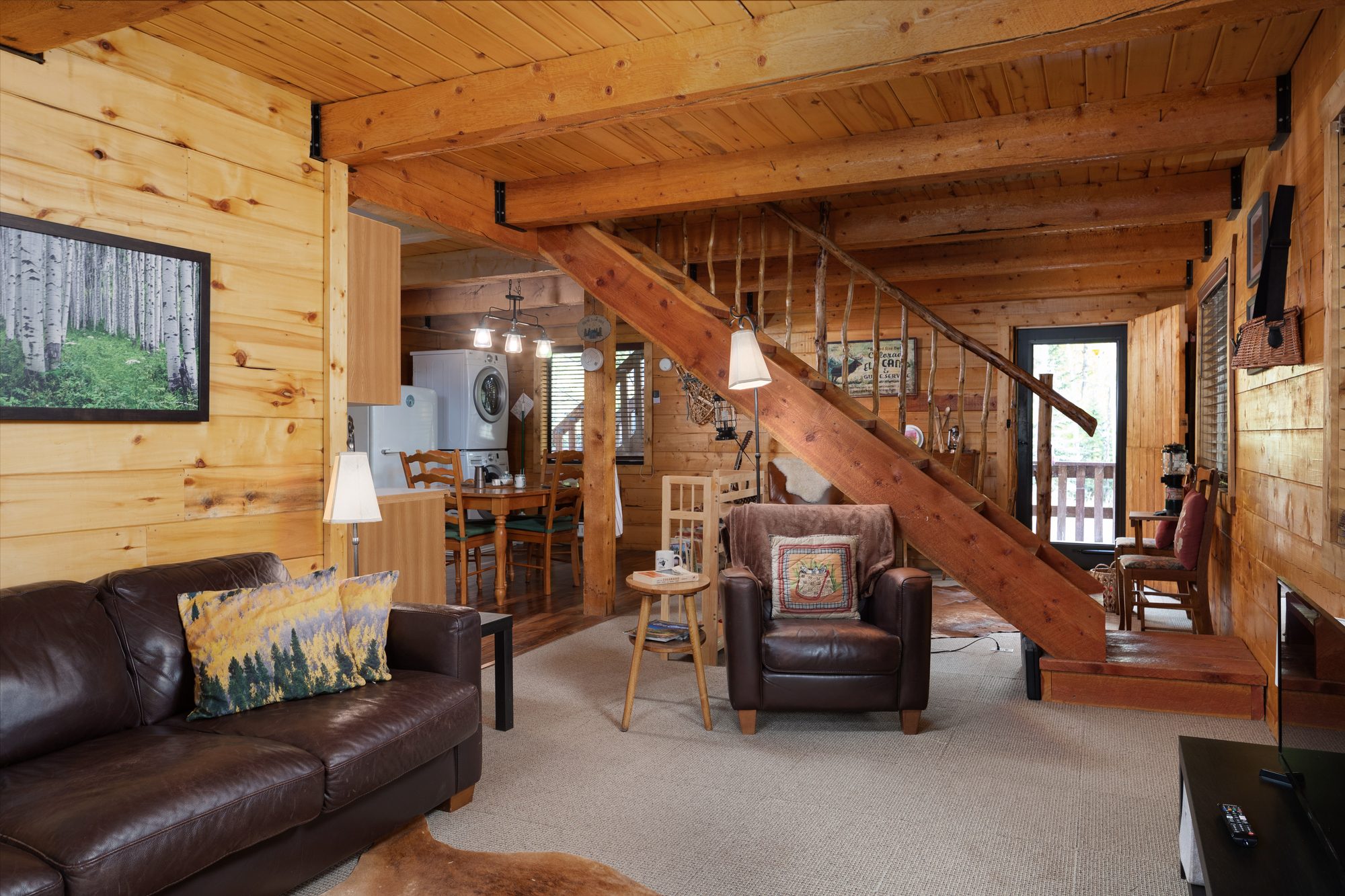 Living room and staircase