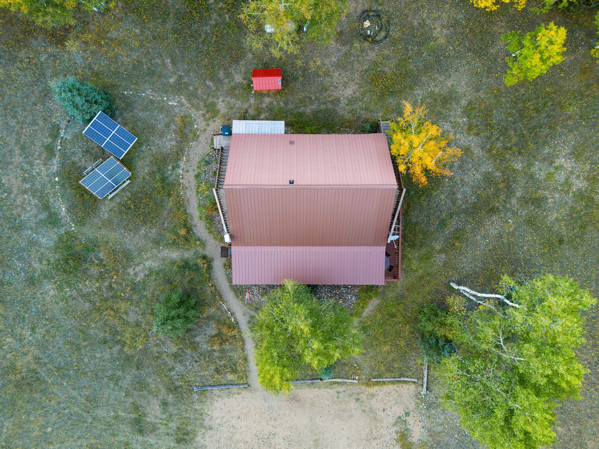 Aerial drone view