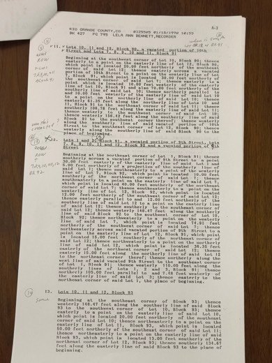 Easement document