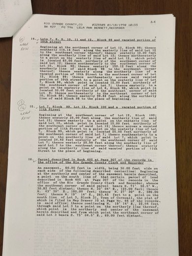 Easement document