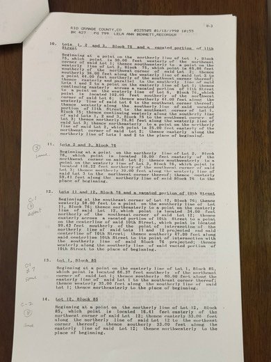 Easement document