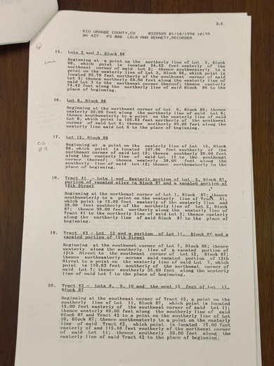 Easement document