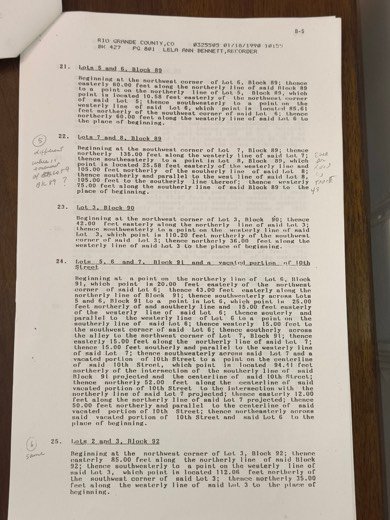 Easement document