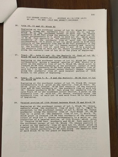 Easement document