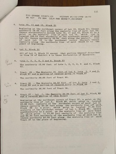 Easement document